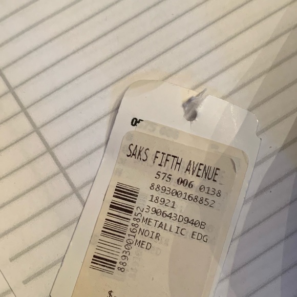 BALENCIAGA double wrap metallic edge noir bracelet - Picture 4 of 7